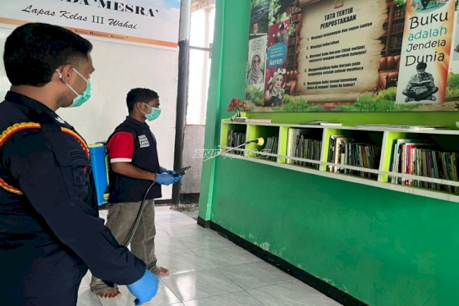 Lapas Wahai Sterilkan Blok Hunian dan Gudang, Antisipasi Penularan Hantavirus