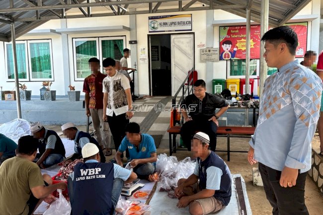 Hadirkan Semangat Kekeluargaan, Lapas Batulicin Gelar Salat Iduladha dan Penyembelihan Hewan Kurban