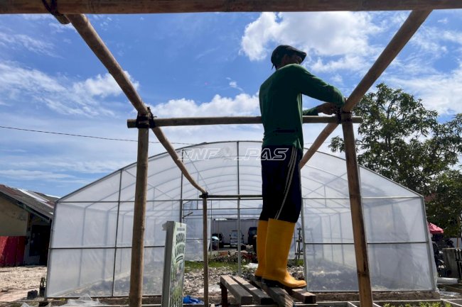 Lapas Banjarmasin Kembangkan Budidaya Labu Siam dengan Para-Para Bambu di SAE 1