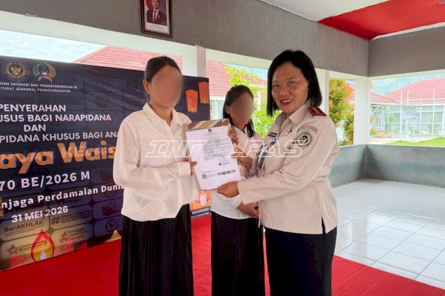 Momentum Waisak 2026, Dua Warga Binaan Lapas Perempuan Palu Peroleh Remisi Khusus
