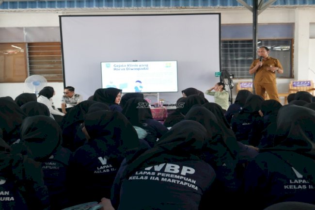 Perkuat Budaya Hidup Bersih dan Sehat, Lapas Perempuan Martapura Gandeng Dinkes Kab. Banjar Edukasi Warga Binaan