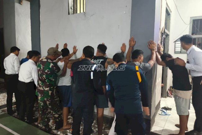 Peringati Hari Lahir Pancasila, Lapas Wahai dan Koramil Gelar Razia Gabungan
