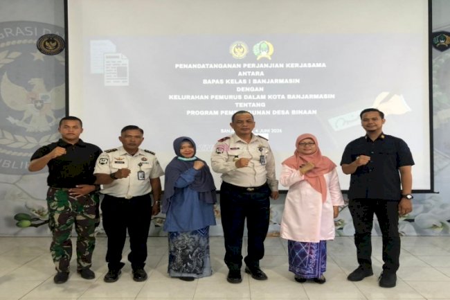 Bapas Banjarmasin Perkuat Sinergi dengan Kelurahan dan Puskesmas Pemurus lewat PKS dan Sosialisasi Pencegahan Hantavirus