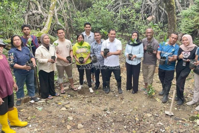 Sambut Hari Lingkungan Hidup Sedunia, Rutan Ambon Gelar Aksi Tanam Mangrove