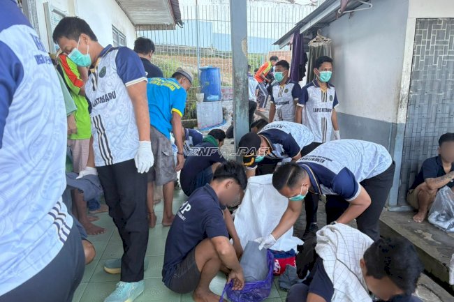 Cegah Gangguan Kamtib dan Hantavirus, Lapas Kotabaru Gelar Razia Pakaian Warga Binaan