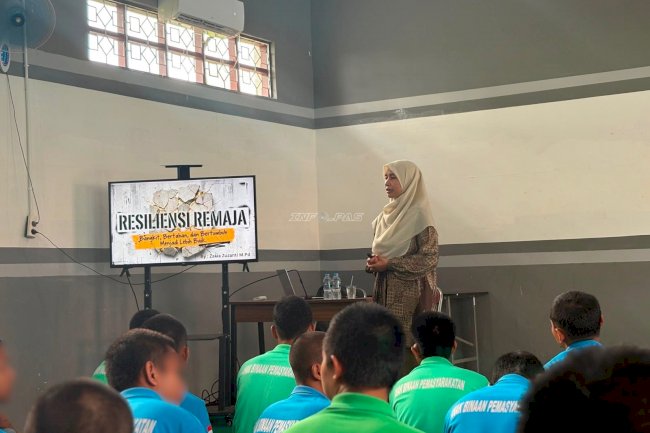 Bangkit, Bertahan, dan Bertumbuh, Anak Binaan LPKA Palangka Raya Ikuti Sosialisasi Resiliensi Remaja