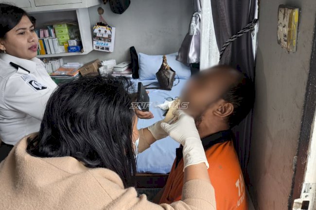 Rutan Tarutung Gandeng Puskesmas Hutabaginda Gelar Pemeriksaan Kesehatan Rutin Warga Binaan
