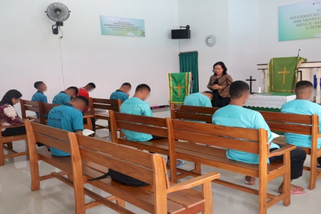 LPKA Ambon Tanamkan Nilai Keimanan dan Pengampunan kepada Anak Binaan