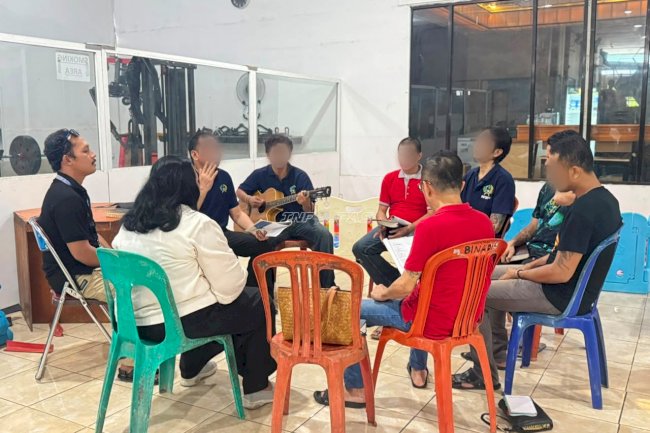 Lapas Narkotika Karang Intan Perkuat Iman dan Harapan Warga Binaan Nasrani lewat Kebaktian