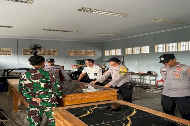 Deteksi Dini Gangguan Kamtib, Lapas Luwuk Sambut Patroli Sambang TNI-Polri