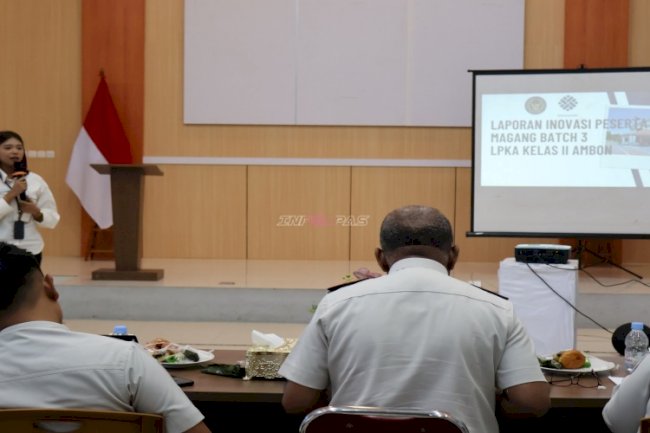 LPKA Ambon Gelar Pemaparan Inovasi Peserta Magang Kemenaker Batch III