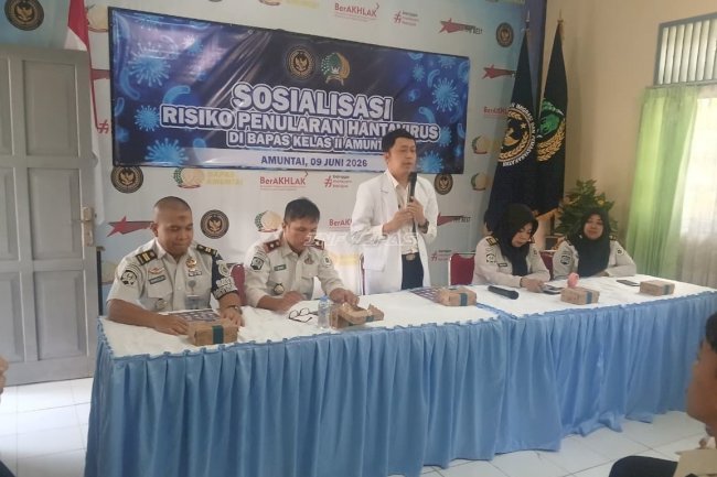 Perkuat Literasi Kesehatan Pegawai, Bapas Amuntai Gelar Sosialisasi Hantavirus