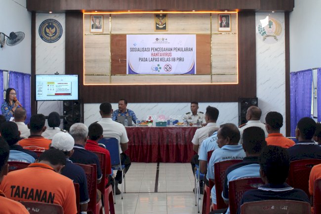 Lapas Piru Gandeng Dinkes Kab. SBB Sosialisasikan Pencegahan Penularan Hantavirus kepada Petugas dan Warga Binaan
