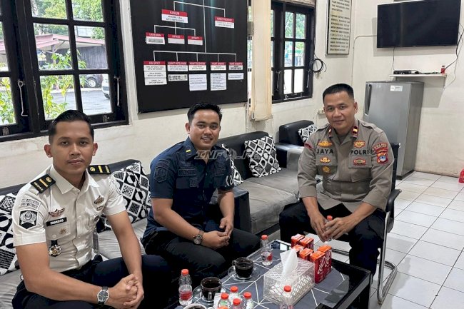 Silaturahmi dengan Kapolsek Baru, Rutan Pelaihari Perkuat Kolaborasi Antar-APH