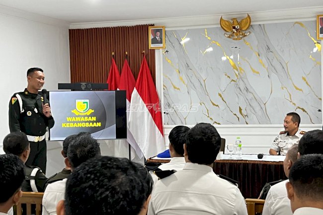 Perkuat Karakter ASN, Lapas Brebes Gandeng Subdenpom Brebes Gelar Penguatan Wawasan Kebangsaan