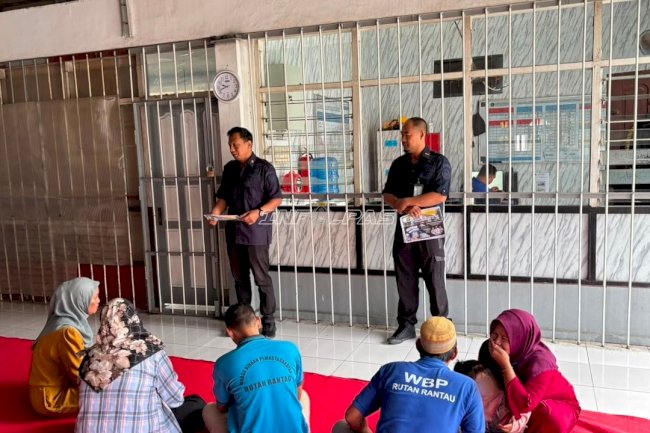 Perkuat Zona Integritas, Rutan Rantau Sosialisasikan Layanan Antigratifikasi kepada Pengunjung