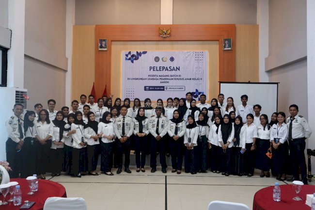 LPKA Ambon Lepas 53 Peserta Magang Kemenaker Batch III