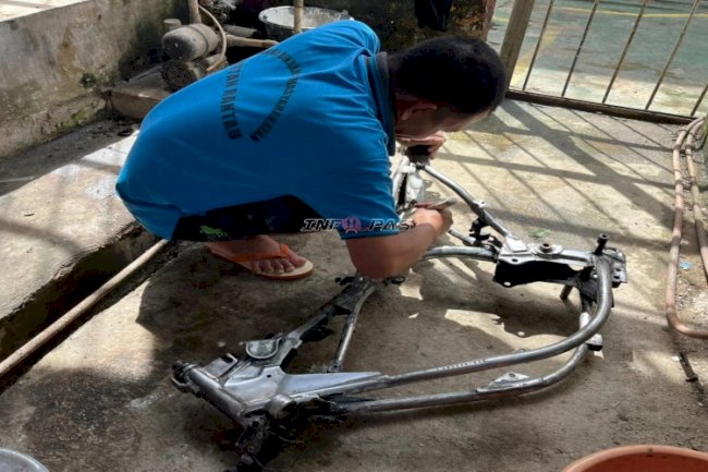 Tingkatkan Kemandirian, Warga Binaan Rutan Rantau Asah Keterampilan Pengecatan 