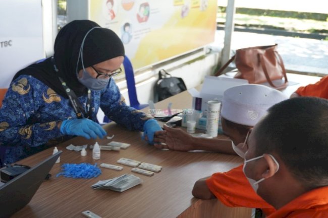 Skrining Kesehatan Warga Binaan, Lapas Banjarbaru Gandeng Dinkes Kota Banjarbaru dan Puskesmas Cempaka 