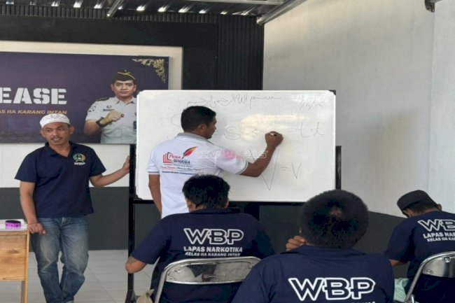 Warga Binaan Lapas Narkotika Karang Intan Bangun Masa Depan lewat Aksara