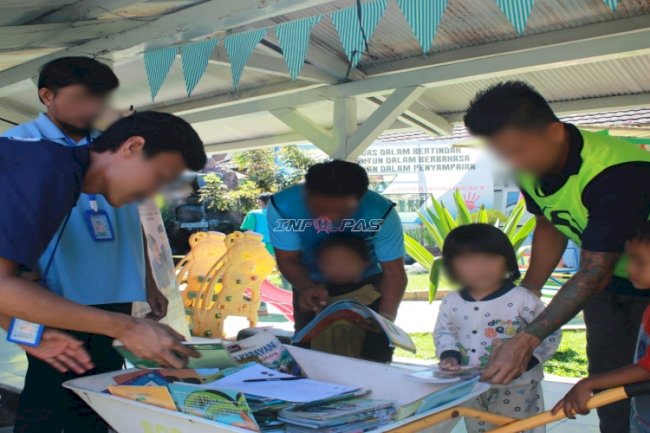 Arcarana Hadir di Layanan Kunjungan Lapas Banjarmasin, Tumbuhkan Literasi Anak Sejak Dini
