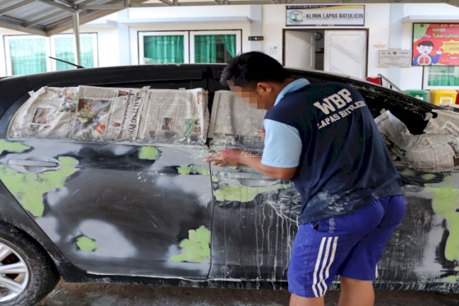 Berkarya lewat Deco Mobil, Warga Binaan Lapas Batulicin Asah Keterampilan Produktif