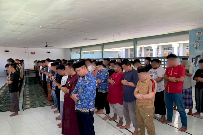 Panjatkan Doa untuk Keselamatan Pascagempa, Rutan Poso Gelar Salat Duha Bersama