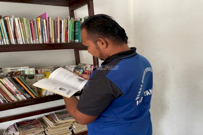 Isi Waktu di Perpustakaan, Literasi Perluas Wawasan Warga Binaan Tanjung