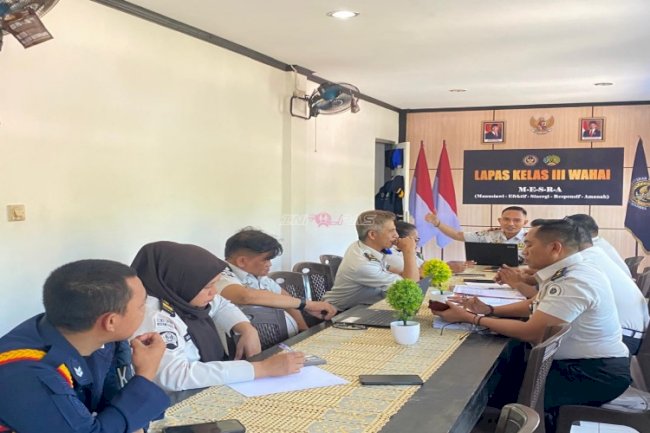 Optimalkan Program Pembinaan, Lapas Wahai Tata Ulang Wali Pemasyarakatan Usai Mutasi dan Lonjakan Warga Binaan