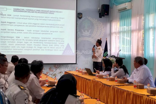 Bapas Banjarmasin Terima Kunjungan Deputi, Bahas Implementasi Kerja Sosial