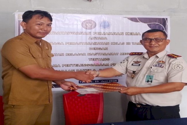 Lapas Tamako dan PKBM Megbers Menggawa Sepakati PKS Pendidikan Kesetaraan Warga Binaan
