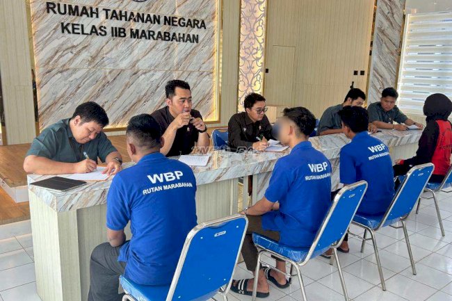 Rutan Marabahan Terima Kunjungan Hakim Wasmat PN Barito Kuala Tinjau Kondisi Warga Binaan