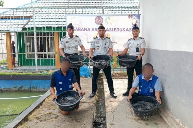 Panen 30 Kg Lele, Lapas Tanjung Wujudkan Kemandirian Pangan Berkelanjutan