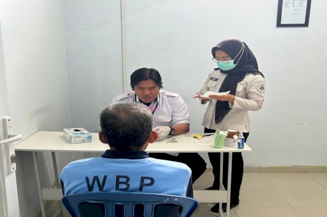 Dukung Zero Disease, Lapas Luwuk dan Puskesmas Simpong Maksimalkan Pelayanan Kesehatan Warga Binaan