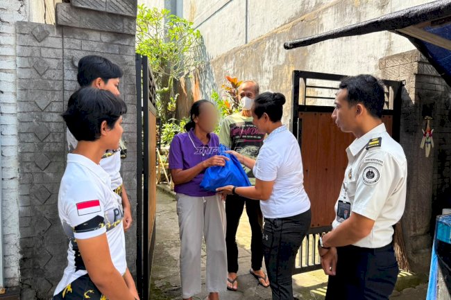Jalin Silaturahmi dan Tebar Kepedulian, Lapas Tabanan Bagikan Paket Sembako