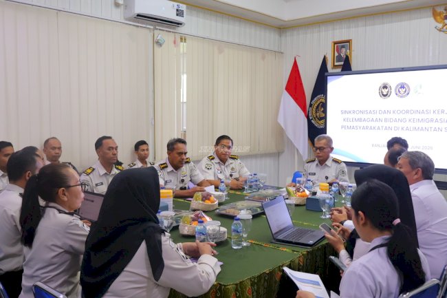 Kanwil Ditjenpas Kalsel Terima Kunjungan Kemenko Kumham Imipas, Bahas Penguatan Bapas dan Implementasi KUHP Baru