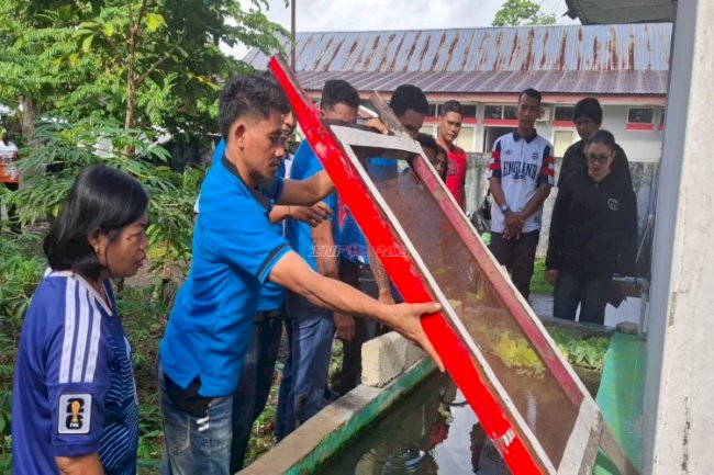 Klien Bapas Ambon Budidayakan Ikan dan Sayur, serta Bersihkan Masjid Nurul Islah