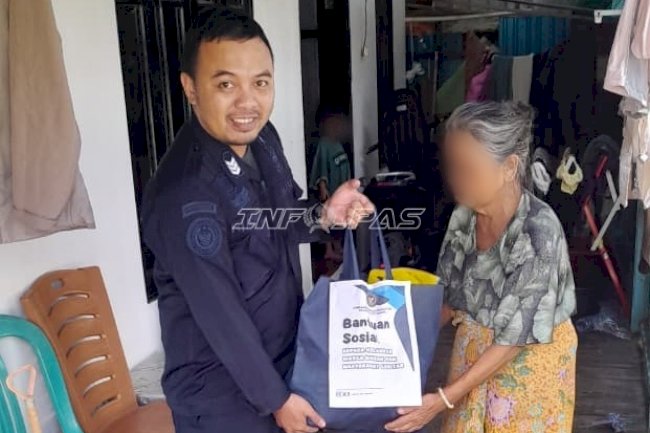 Lapas Kotabaru Salurkan Bantuan Sosial, Hadirkan Manfaat bagi Masyarakat
