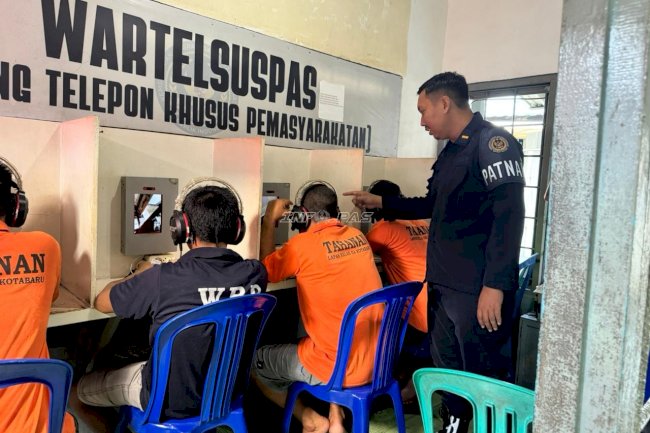 Pastikan Layanan Komunikasi Aman dan Tepat Guna, Lapas Kotabaru Intensifkan Pengawasan Wartelsuspas