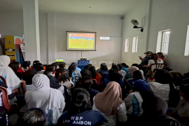 Pererat Kebersamaan, Lapas Perempuan Ambon Gelar Nobar Piala Dunia 2026