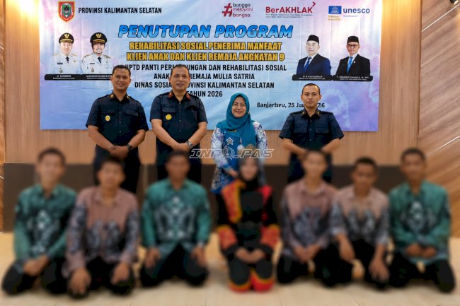 Hadiri Penutupan Rehabilitasi Sosial, Bapas Banjarmasin Perkuat Reintegrasi ABH