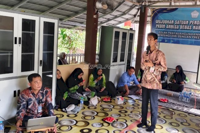 Perkuat Kesadaran Generasi Muda, Lapas Narkotika Karang Intan Sosialisasikan Bahaya Penyalahgunaan Narkotika di PKBM Annisa