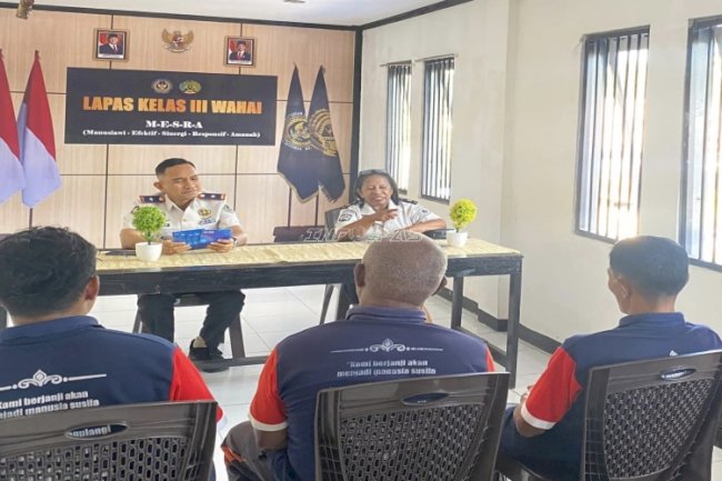 Lapas Wahai Bagikan Premi Akhir Semester secara Nontunai bagi Warga Binaan