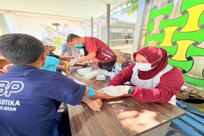 Lapas Narkotika Karang Intan Gelar VCT Mobile, Skrining Penyakit Menular untuk Warga Binaan