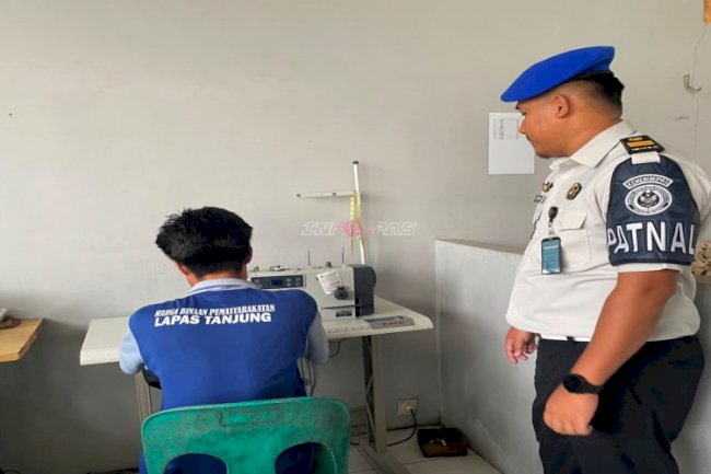 Satops Patnal Lapas Tanjung Pastikan Aktivitas Pembinaan Kemandirian Berjalan Aman dan Produktif