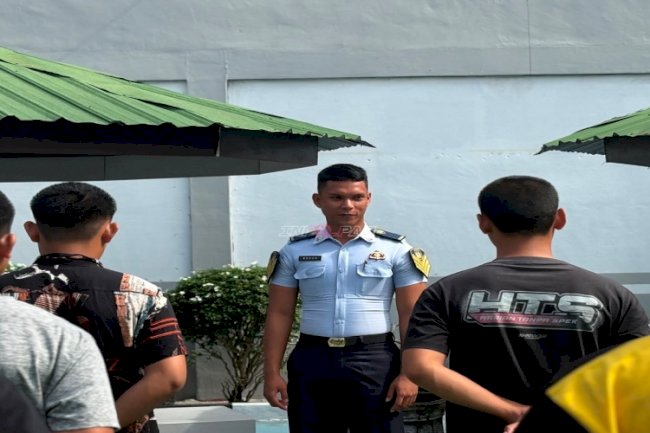 Anak Binaan LPKA Palangka Raya Latihan Baris-Berbaris bersama Taruna KKN Poltekimipas 