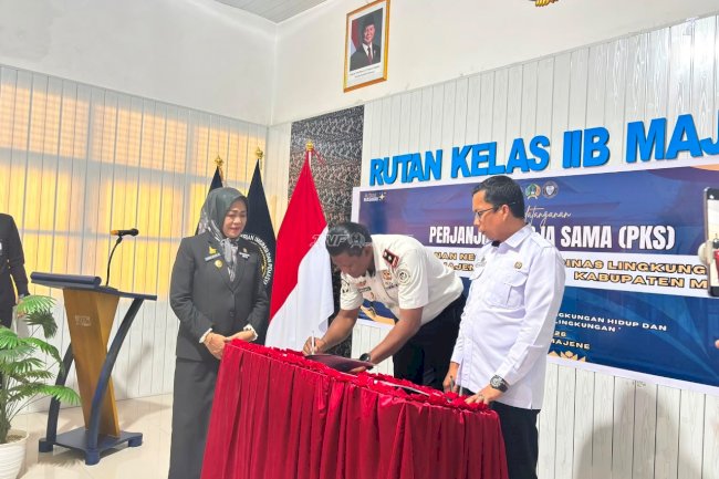 Rutan Majene dan DLH Teken Kerja Sama Pengelolaan Lingkungan