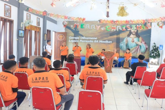 Lapas Pemuda Madiun Gandeng Gereja Orthodox Boyolali Gelar Pembinaan Rohani Kristen dan Katolik