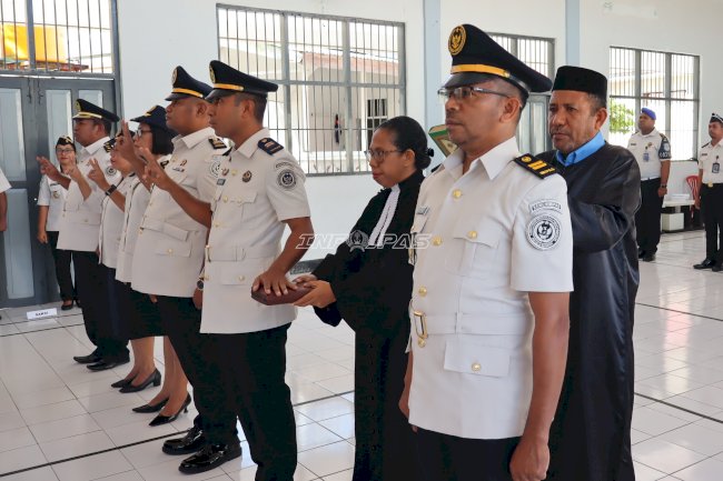 Lapas Ambon Lantik Enam Pejabat Eselon V, Satu Pegawai Terima Promosi