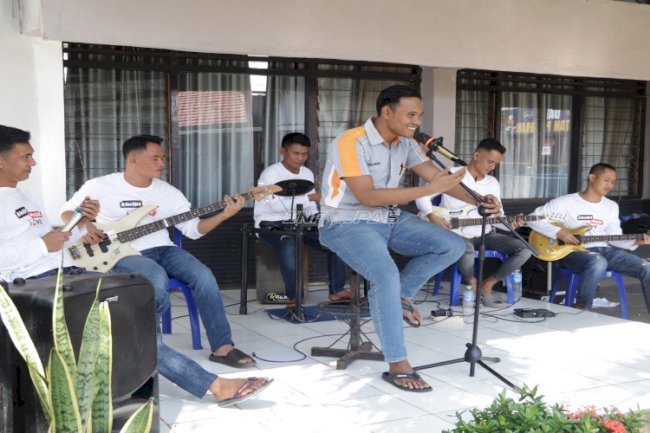 Alunan Musik Rawana Band Rutan Pelaihari, Bukti Pembinaan Melahirkan Kreativitas